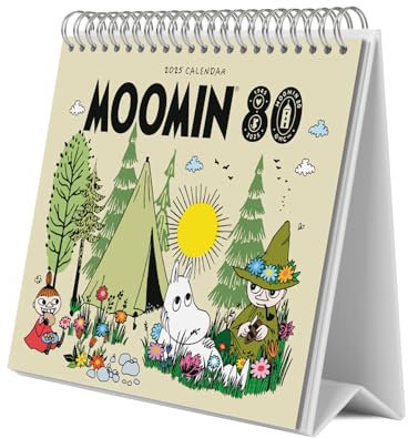 Grupo Erik Kalender 2025 Tischkalender Moomin Kalender 2025 Familienplaner Tischkalender 2025 zum Aufstellen 20 x 17 cm Jahreskalender 2025