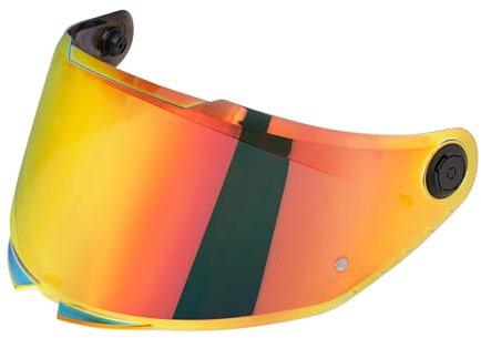 Helmvisier für MT-V-28B Thunder 4 SV,Motorrad Windschutz Helm Objektiv Visier Vollgesichts,Helmlinsen Visier,Motorradhelm Visier Zubehör Ersatz (Rot)