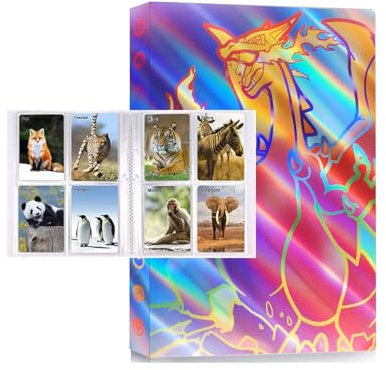 Raccoglitore carte, Album di carte, Porta carte 4 tasche, Album per giochi di carte collezionabili Capacità 240 card (OIUO-3)