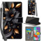 Handyhülle für Samsung Galaxy A51 / M40S Hüllen Premium Leder Case Klappbar Wallet Magnet Kartenfach Standfunktion Schutzhülle kompatibel mit Samsung A51 Cover,Blumen