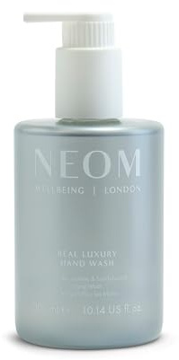 NEOM Real Luxury Hand Wash, 300ml | Lavender, Jasmine & Sandalwood I 100% natural fragrances I Cleanses, softens, and replenishes I Refillable