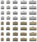 PATIKIL 6mm/8mm/10mm/13mm/16mm Ribbon Ends Crimp Clamp 300pcs Pinch Crimp End Bracelet Bookmark Cord Ends Fasteners Clasp for Leather DIY Craft Jewelry Making Bronze/Black