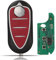 Chiave elettronica completa di programmazione compatibile con Giulietta Mito Brera 147 155 156 159 GTA 3 pulsanti 434MHz telecomando vergine @Pro-Plip