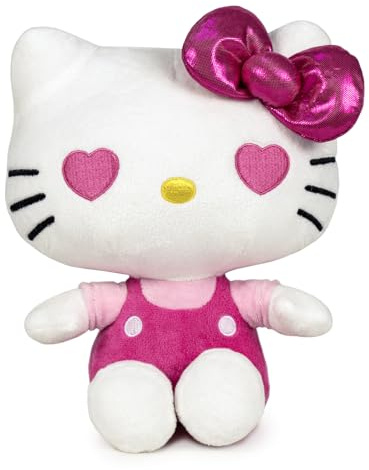 Hello Kitty My Bestie Forever Plush, 22cm Pink Soft Toy, Cute Hello Kitty Character in Pink Outfit, Official Licensed Merchandise, for Fans and Collectors, Suitable for Ages 4+
