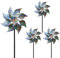 4 Pack Reflective Bird Repellent Windmill, Bird Deterrent Pinwheels for Garden Yard Farm, Wind-Driven Sparkly Spinners to Keep Birds Away from House, Windows, Trees, Crops, Outdoor Bird Scare Device