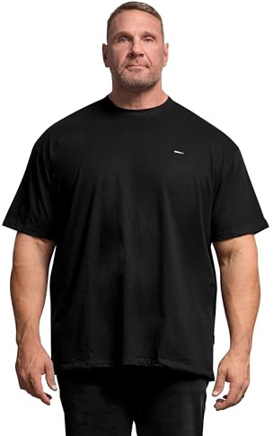 BadRhino Big & Tall Blue Relaxed T-Shirt - Men's - Plus Size Curve