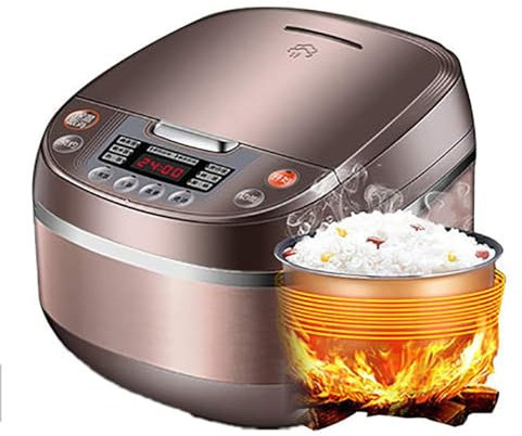 QWAXTRIW Rice Cooker with Induction Heating (IH) And Ceramic Bowl, 7Stage Cooking Program, 10 Multicooker Functions, LED Display (3L) 220-240V