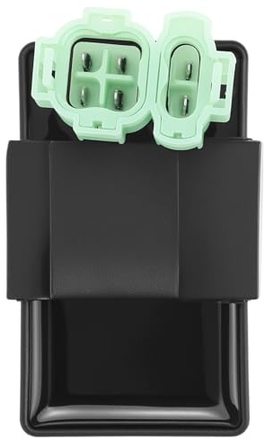 QWORK® CDI Zündspule Modul 4-Takt, 2 Stecker AC 6 Pins, Kompatibel mit GY6 Motoren, für ATV, Go Kart, Moped & mehr