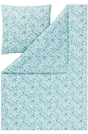 ESTELLA Mako Interlock Jersey Bettwäsche Tina Cyan