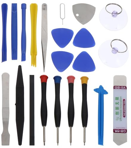 Kichvoe Kit de Réparation Écran Smartphone et Outil de Levier pour Tablette 22 Pièces en Acier Carbone pour Réparation Téléphone sans Dommage Professionnel