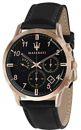 MASERATI HerrenArmbanduhr Chronograph Quarz Leder R8871625004