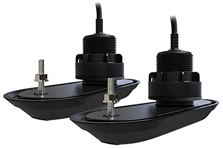 Raymarine Axiom rv-312 realvision 3D Kunststoff Thru Hull 12 ° Low Profile Split Wandler Paar