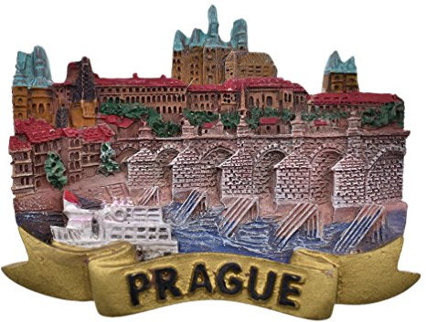 YNuth Kühlschrankmagnet Pinnwandmagnet Tafel Prag Karlsbrücke Küche Büro Dekoration