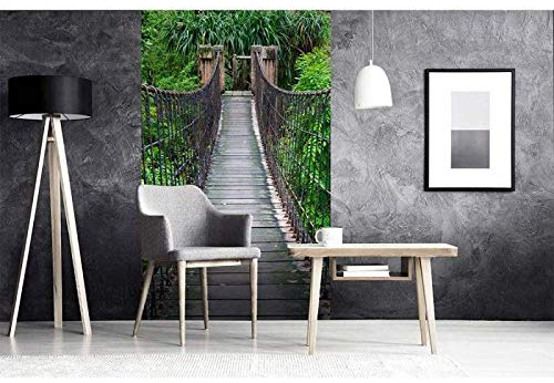 Vlies Fototapete FUßGÄNGERBRÜCKE 150 x 250 cm | Vliestapete - Wandtapete inklusive Kleister | PREMIUM VLIES QUALITÄT