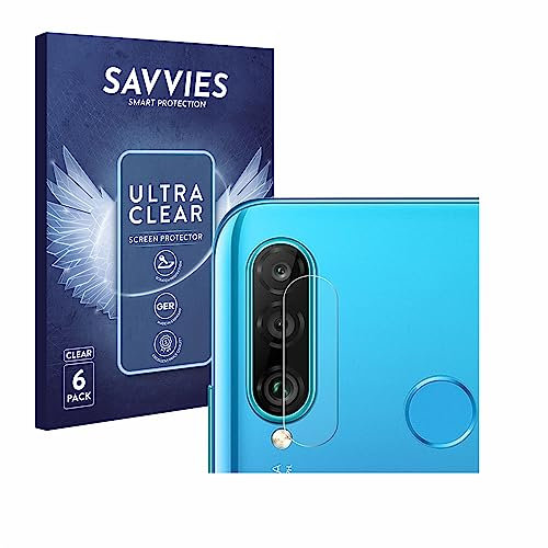 Savvies 6 Stück Schutzfolie für Huawei P30 lite/New Edition (Kamera) Displayschutz-Folie Ultra-Transparent