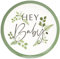 Ginger Ray Botanical Baby Shower Pappteller, 8 Stück, 25cm