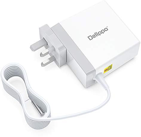 Delippo for Mac Book Pro Charger 85W 18.5V 4.6A L Tip Power Adapter Replacement Charger for Mac Book Pro 15'' 17'' 15/17 Inch - Before 2012 - PQ-18 A1286 A1297 with 6ft Cable