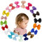 20 Colori Diversi Fiocchi per Capelli per Neonate,Bambina,Forcine a Fiocco,Mollette per Capelli,Fermagli per Capelli con Alligatore Ricoperto di Nastro Intero, Capelli Accessori
