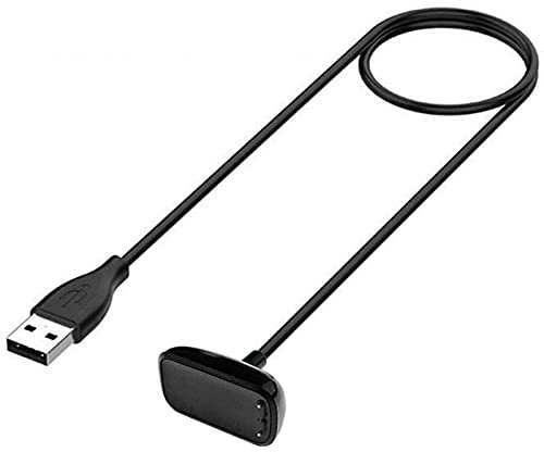 TECHGEAR Replacement USB Charger Cable Fitbit Charge 5, USB Charging Power Cable Compatible Fitbit Charge 5, Health & Fitness Tracker Wristband, Black