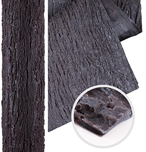 Imengnie Artificial Tree Bark 118in*19.7in (16.15 sq.ft) Silicone Fake Bark for Pillars Pipes Street Light Poles Wrapping Simulation Decoration Indoor and Outdoor Tree Trunk Wall