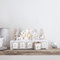 Lights4fun LED Holz DIY Adventskalender zum Befüllen Nordic House Batterie Weihnachtsdeko Weihnachtskalender 2023