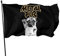 Bandera de jardín Heavy Metal Music Pug Flag Poliéster con 2 ojales de latón Banner Color vivo y resistente a la decoloración Bandera de patio Banderas de decoración de patio al aire libre 3x5 pies