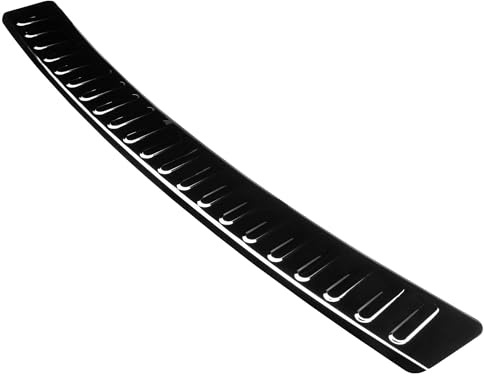 Aroba AR1115-BL Edelstahl Schwarz Black Chrome Ladekantenschutz kompatibel mit Audi Q3 & RSQ3 BJ. 10.2011-6.2018 passgenau Abkantung Farbe Schwarz-Anthrazit