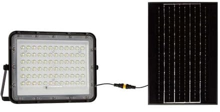 V-TAC Schwarze Solar-Flutlichter - 10W - IP65-1200 Lumen - 6400K