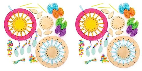 Baker Ross AW601 Traumfänger-Set aus Holz, Sortiert (Packung mit 2)