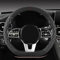 Auto Lenkradbezug für Skoda Octavia Kamiq Karoq Kodiaq Superb Yeti Scout Dünn Wildleder Lenkradhüllen Lenkradschutz Lenkrad Wrap Protector Anti-Rutsch Atmungsaktive Bequemer,Red1-D Type