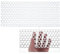 PATIKIL 11.8 x 5.9 304 Stainless Steel Perforated Sheet, 0.39 Hole 19GA Expanded Metal Mesh Plate Screen Decorative Meshes for Ventilation Grill Smoking