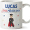 MUGFFINS Tazas Personalizadas para POLICÍA LOCAL hombre - En Español - ¡Eres Súper! - 11 oz / 330 ml - Regalo Personalizable original y divertido