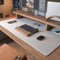 DAWNTREES 100x40 cm Felt Desk Pad,Mouse Pad, Non Slip Desk Mat for Desktop,Keyboard,Mouse,Laptop,Desk Protector Cover Mat for Office Work