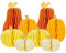 SUNBEAUTY 8 Stück Papier Honeycomb Kürbisse Orange Papier Wabenbälle Kürbis Cremefarbene Gelb Papier Laternen für Thanksgiving Halloween Party Dekoration Herbstdeko Herbstdekorationen