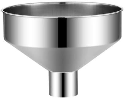 Embudo grande de acero inoxidable de 40cm, embudo de cocina de acero inoxidable de calidad alimentaria para transferir especias líquidas, ingredientes secos en polvo
