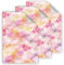 12 Geschenkpapier-Bögen hochwertige reißfeste Geschenkverpackung für Frauen Freundin Cosmos Blumen pastell rosa gelb für kleine Geschenke für Geburtstag Weihnachten (12 Bögen je A3-Format)