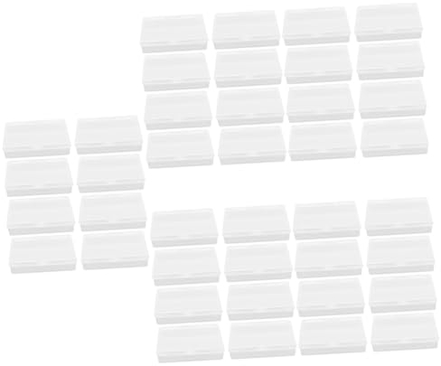 Vaguelly 40 STK Aufbewahrungskiste Karte Klar Decksboxen Spielen Spielaufbewahrung Spieldeckhalter Gehäuse Für Spieldecks Spielkisten Aufbewahrungsboxen Mit Deckel Leerer Halter Plastik