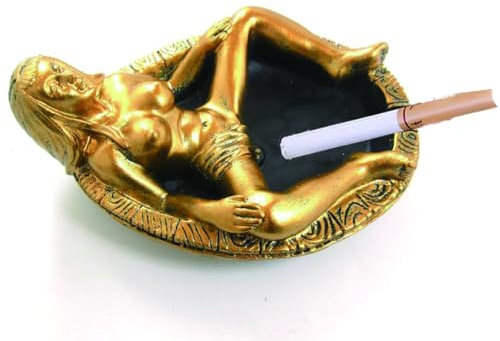 Aschenbecher mit nackter sexy Frau, 1 Stück, Gothic-Stil, Vintage-Zigarren-Aschenbecher, Rauchtonhalter, Kaffeebar, Dekoration, Geschenk für Vater, Freund, Raucher