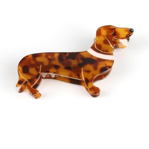 Thapncow Hair Clip Dog Dachshund, Animal Hairs Clips, Dachshun Hair Clip, Hair Clips, Dachshun Hairs Clip, Dog, Dachshund Acetate for Girls