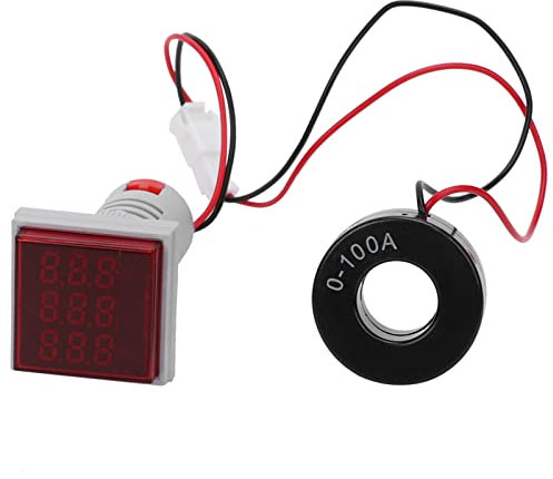Mavaol Digital multimeter, 3 in 1 Spannungs frequenz tester, hohe Genauigkeit ± 2%, großer Betriebs bereich, für Elektriker, DIY-Enthusiasten, Techniker (Red)