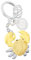 METALMORPHOSE - Porte-clés Charms Signe du Zodiaque Cancer - Signe Astrologique Cancer - Cadeau Homme, Femme et Enfant
