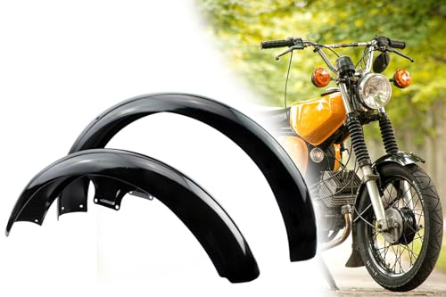 Kotflügel Satz, Schutzblech für Vorderrad + Hinterrad, Simson S50, S51, S70, schwarz pulverbeschichtet