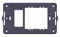 SUPPORTO A 2 MODULI SINGOLO E SCHUKO UNEL, PER CASSETTA SCATOLA 503, PER PLACCA A 2 POSTI, COMPATIBILE CON BTICINO MAGIC, SERIE TONDO', SERIE CIVILE, MASCHERINA