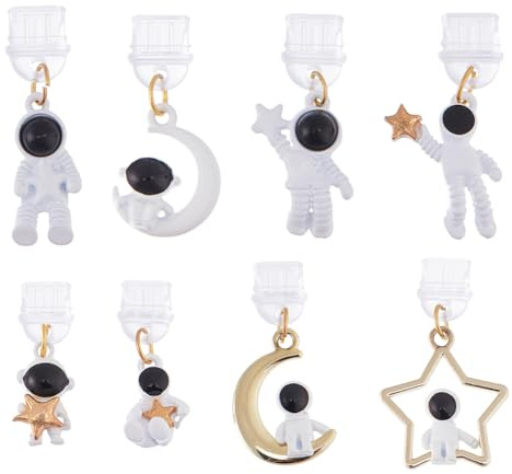 DICOSMETIC USB Type-C Staubschutzstecker Staubschutzstecker Set Staubschutz Stopper Staubschutzstecker für Smartphone Laptop, Pilz/Blumen/Astronaut/Motte