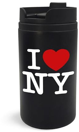 I Love NY New York City USA tazza da viaggio, bicchiere da viaggio, tazza da caffè isolata, tazza portatile