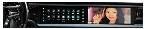 Radio de Coche Android 13 Compatible con Porsche Macan 2014-2018 Navegación Multimedia for Coche(Brown)
