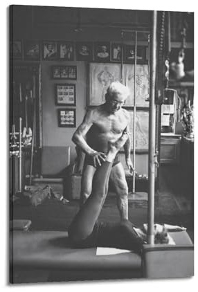 Leinwandposter, Motiv: Josef Pilates, Wandkunst, Dekoration, Wohnzimmer, Schlafzimmer, Dekoration, Poster, Geschenk für Freunde, Rahmen-Stil, 40 x 60 cm