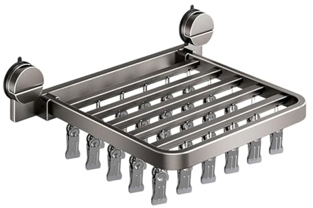 ＡＷＨＡＯ Tendedero con Ventosa para Calcetines, Ropa Interior, Pinzas para la Ropa, tendedero para Sombreros y Guantes, 30 Clips