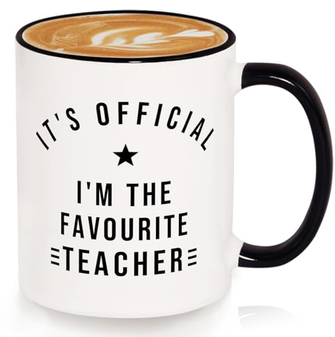 GoMelley Teacher Christmas Gifts Mug, Funny Thank You Christmas Teacher Gifts for Women Men, Nursery Male Teachers Appreciation Leaving Presents Supplies, Gift for Teachers End of The Year, 325Ml