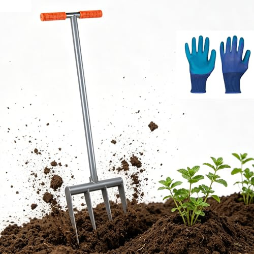 CPROSP Biofourche 4 Dents 107 cm en Acier Monobloc